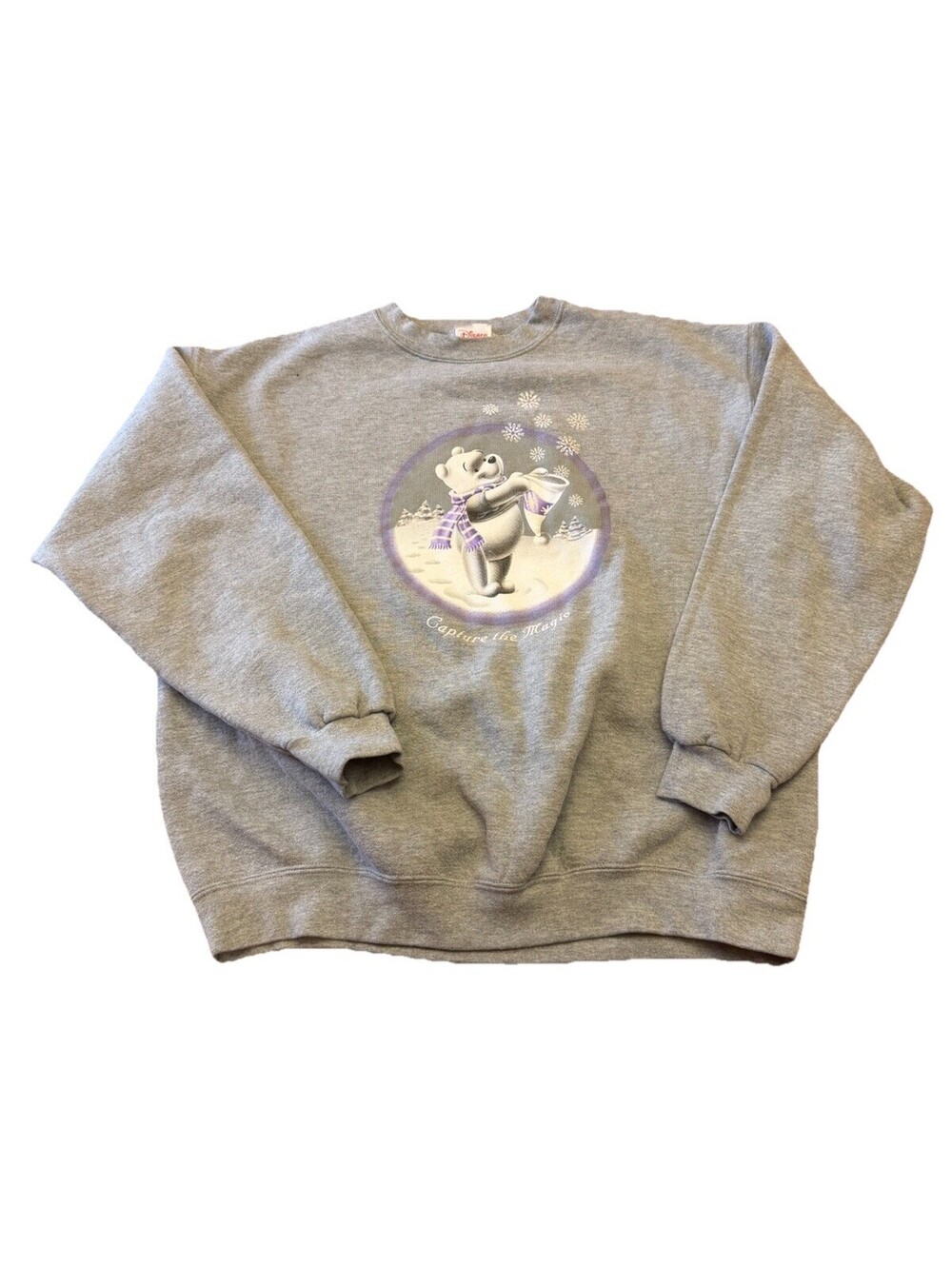 Vintage Disney Store Winnie the Pooh Sweatshirt Capture the Magic Large